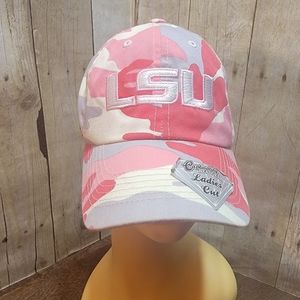 LSU pink camo hat